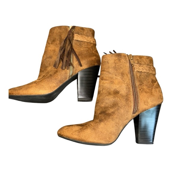 A.n.a Women’s Ana Dusty Brown Suede Ankle Boots Booties – Size 7.5 - Picture 4 of 9